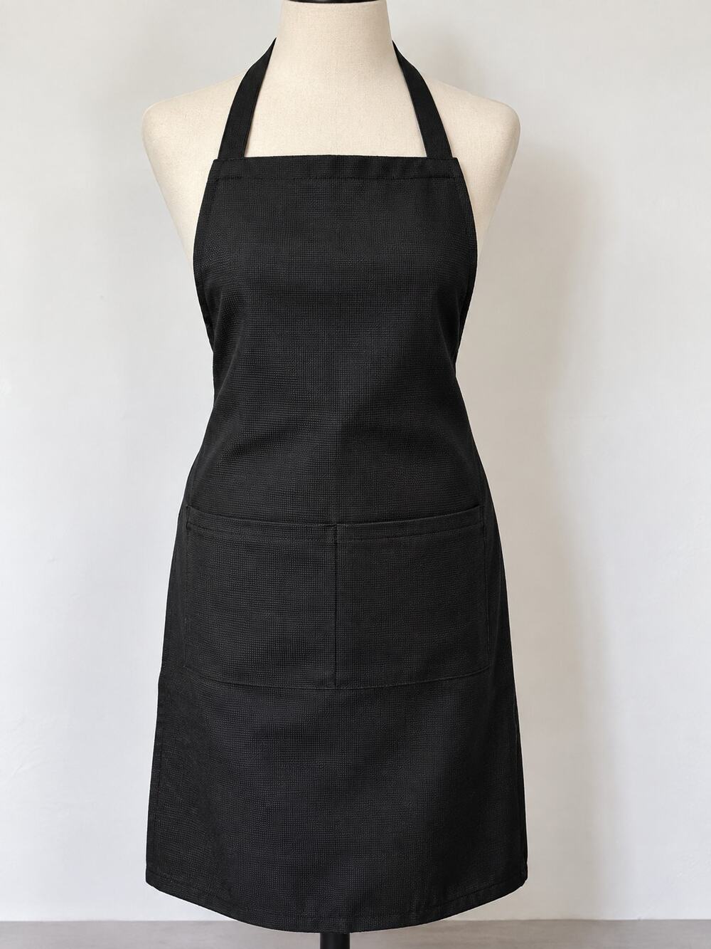 Black Kitchen Aprons Lot of 5 Adult Full Size Restaurant Server Knee Length NEW